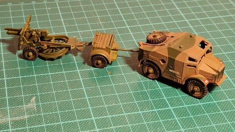 25 pdr field gun & Quad