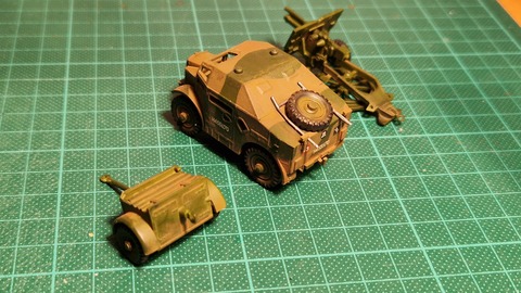 25 pdr field gun & Quad