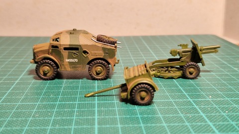 25 pdr field gun & Quad